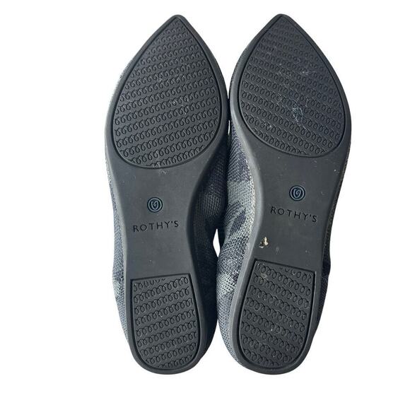 Rothy’s The Point Ballet Flats Gray Camo Size 6.5 - Picture 3 of 4